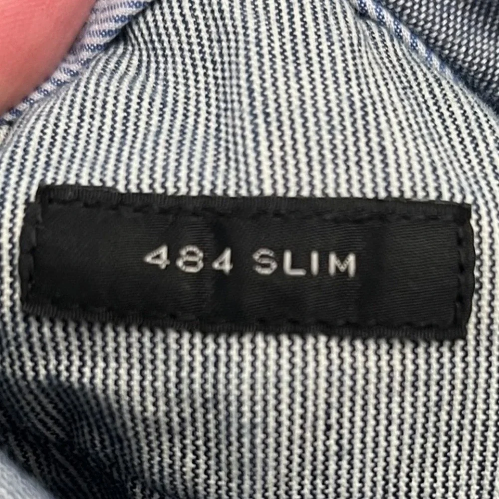 J. Crew 484‎ Slim Stretch Chino Pants Mens W33 L32 Khaki Tan Flat Front